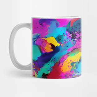 Abstract, Marble, Watercolor, Colorful, Vibrant Colors, Textured Painting, Texture, Gradient, Wave, Fume, Wall Art, Modern Art Mug